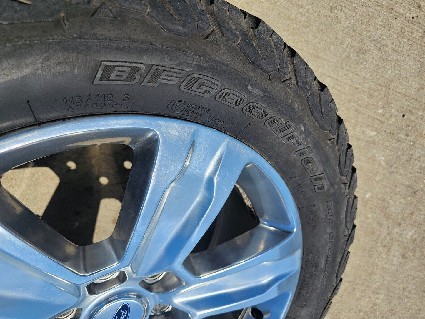 20" Ford F-150 Expedition OEM rims wheels polished 10004 tires BFG KO2 A/T