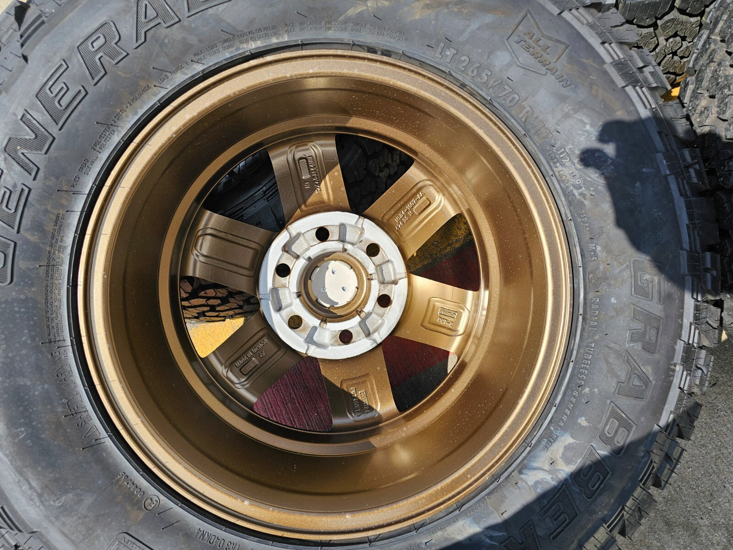 17" Ford F-150 OEM BRONZE Tremor rims wheels tires 10339 A/T 2024 2025 NEW