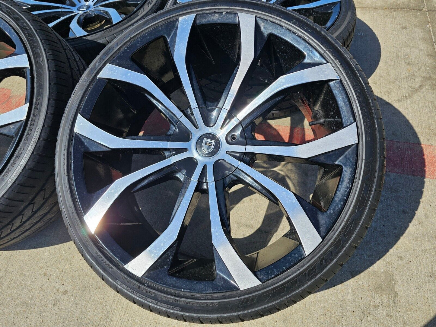 24x10 24" Lexani CVX-4 Dodge Ram 1500 wheels rims tires 5x139 5x5.5