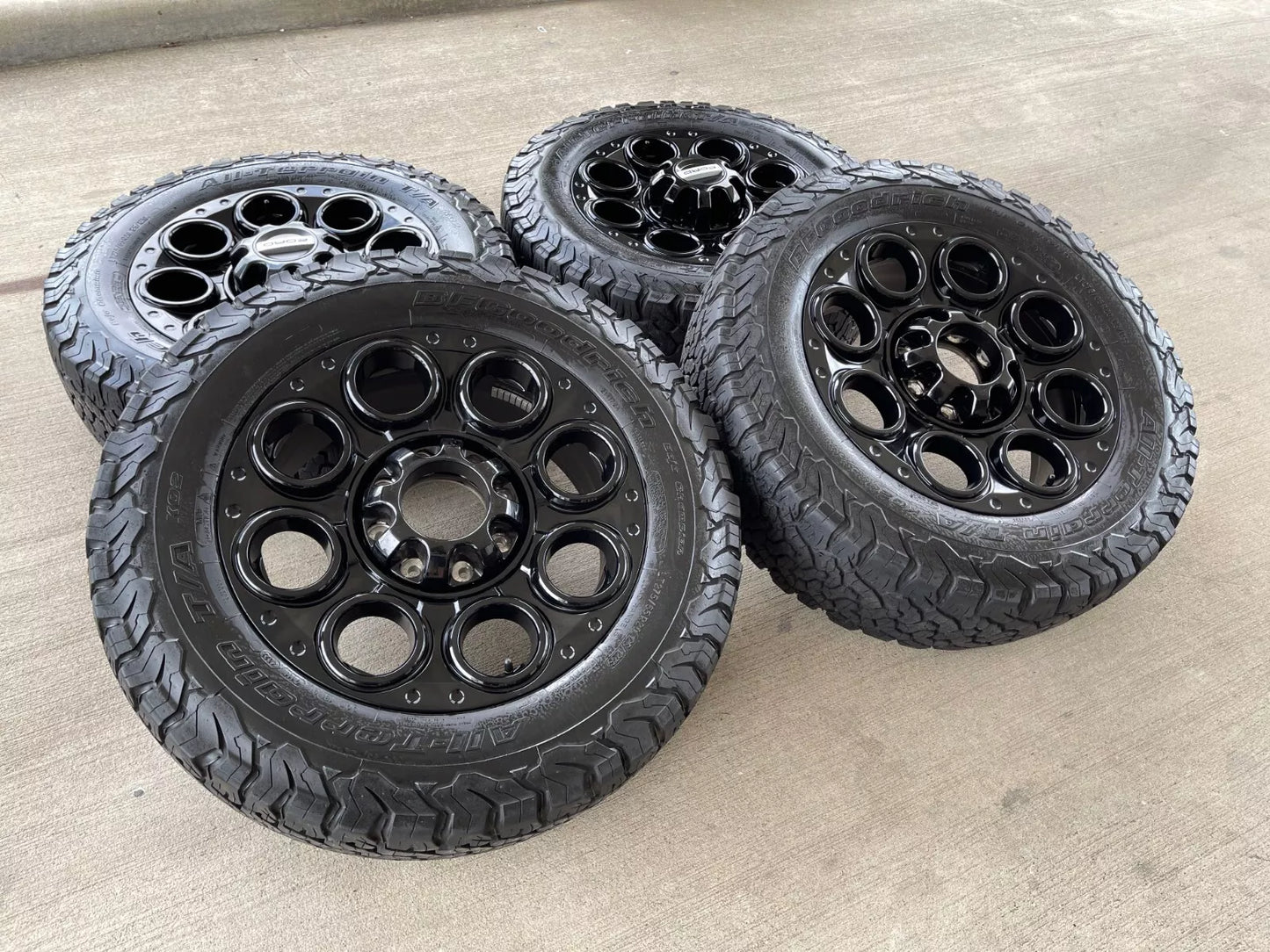 20" Ford F-250 F-350 OEM black TREMOR wheels rims 10299 10484 tires BFG