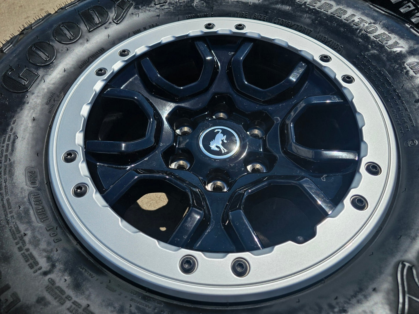 17" Ford Bronco SASQUATCH wheels rims BEADLOCK 10388 Ranger 2023 2024 2025 NEW