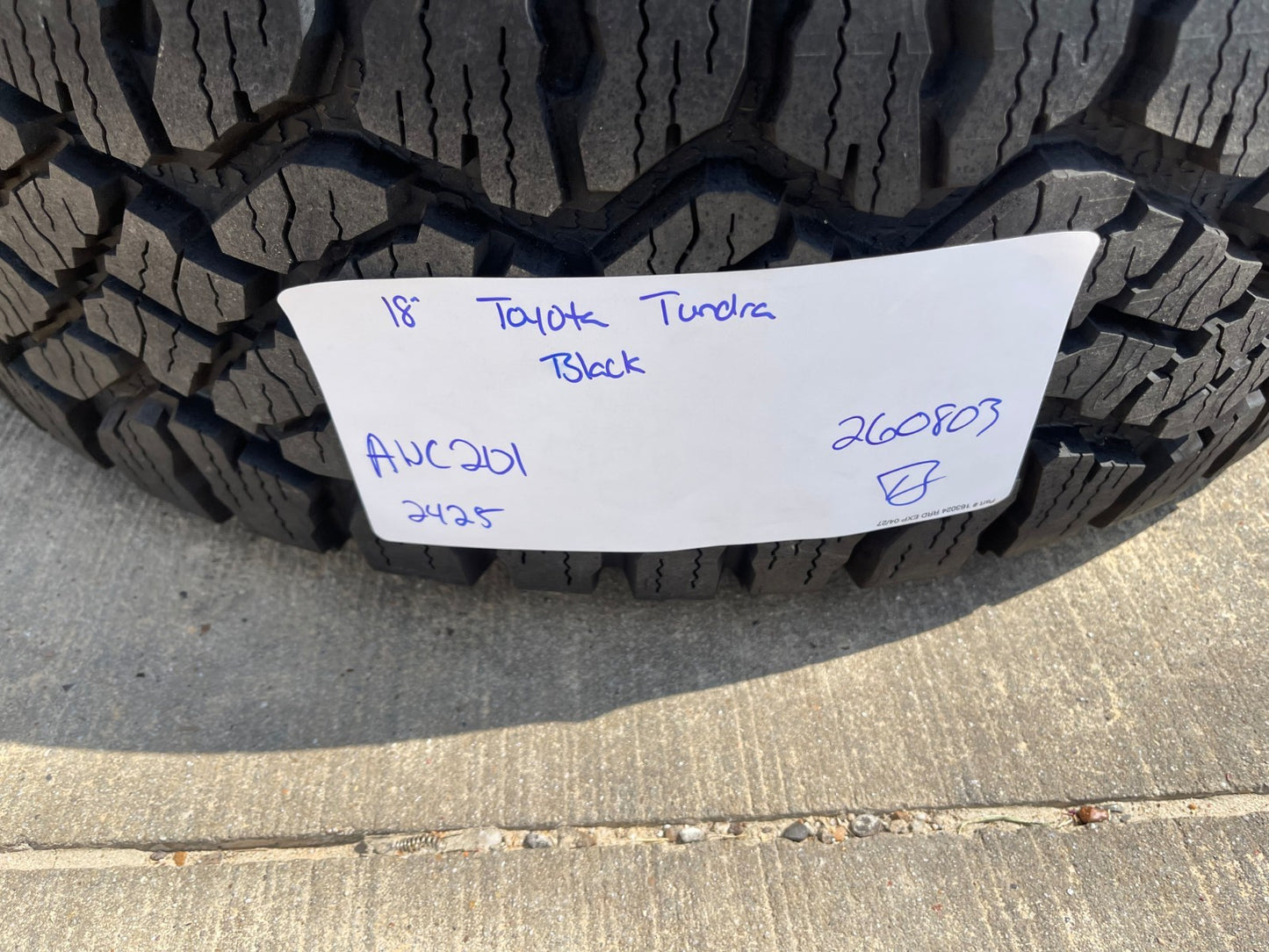 18" Toyota Tundra TSS T FORCE TRD OEM wheels rims Sequoia SET 2026 2027 NEW