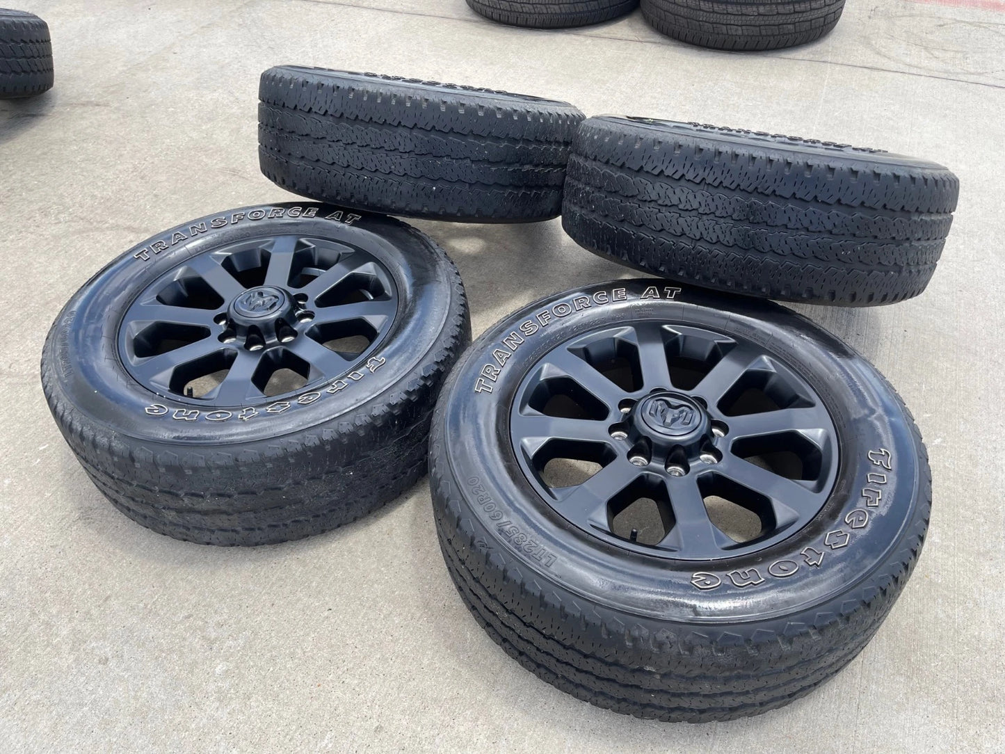20" Dodge Ram 2500 3500 LARAMIE OEM 2700 black wheels rims tires