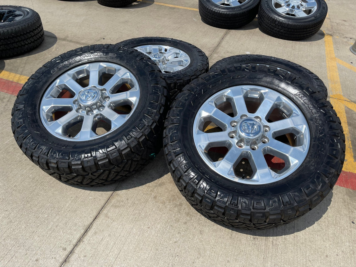 20" Dodge Ram 2500 3500 LARAMIE OEM 2700 wheels rims 2023 2024 2025 2026 NITTO