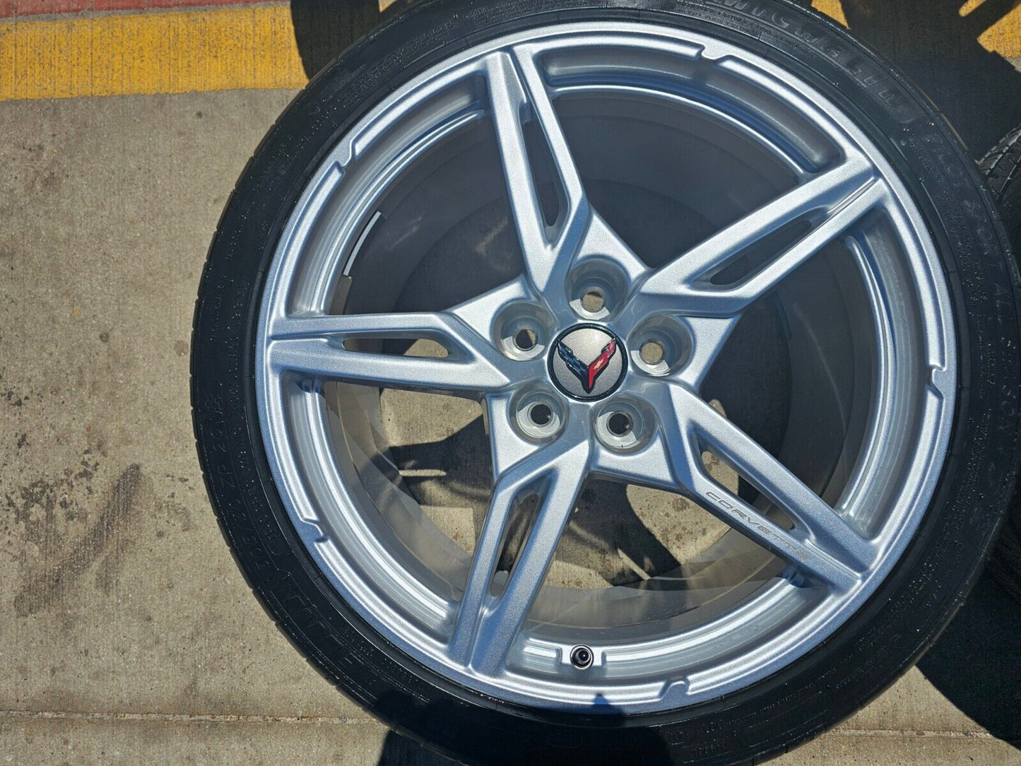 19" + 20" Chevy Corvette C8 OEM wheels rims 14007 14008 tires 2023 2024 2025 NEW