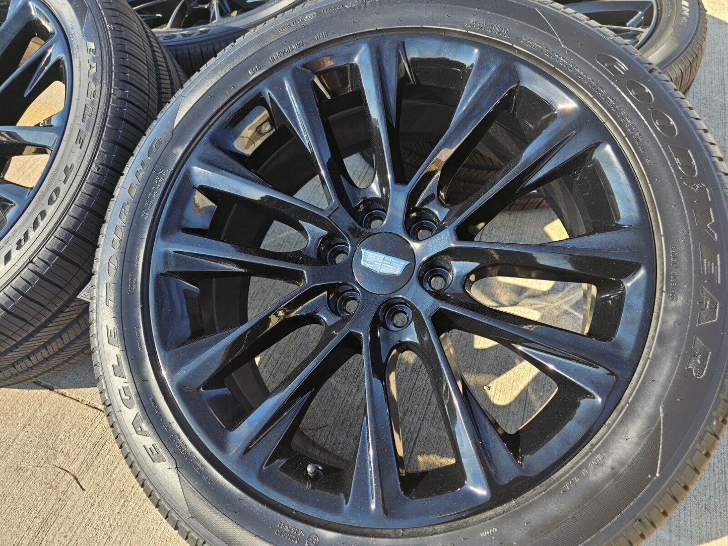 22" Cadillac Escalade black OEM 4804 wheels rims Chevy GMC tires NEW