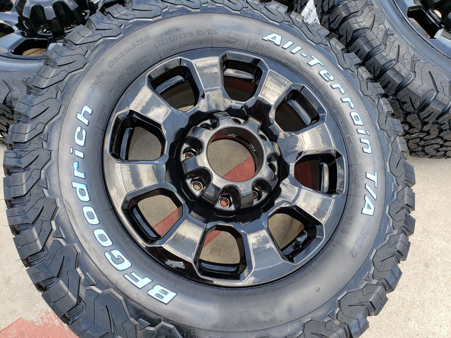 18" Ford F-250 F-350 TREMOR OEM wheels black 10481 tires BFG 2024 2025 NEW