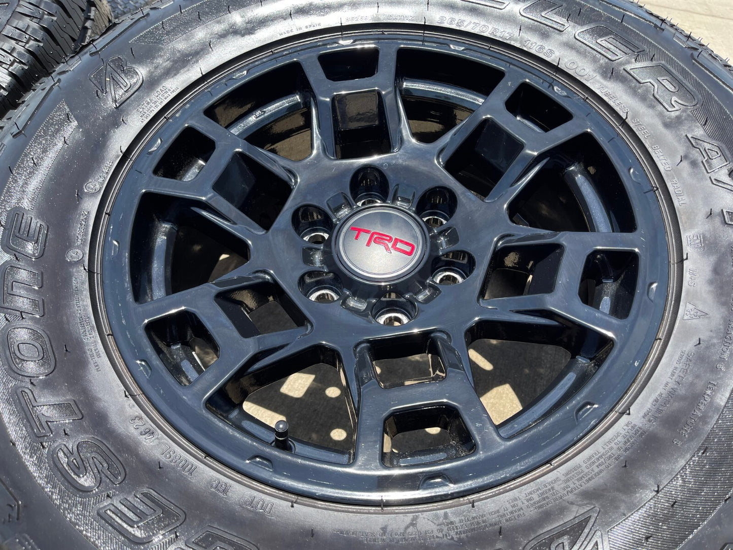 17" Toyota 4Runner Tacoma OEM wheels rims black 170302 TRD FJ BRIDGESTONE NEW