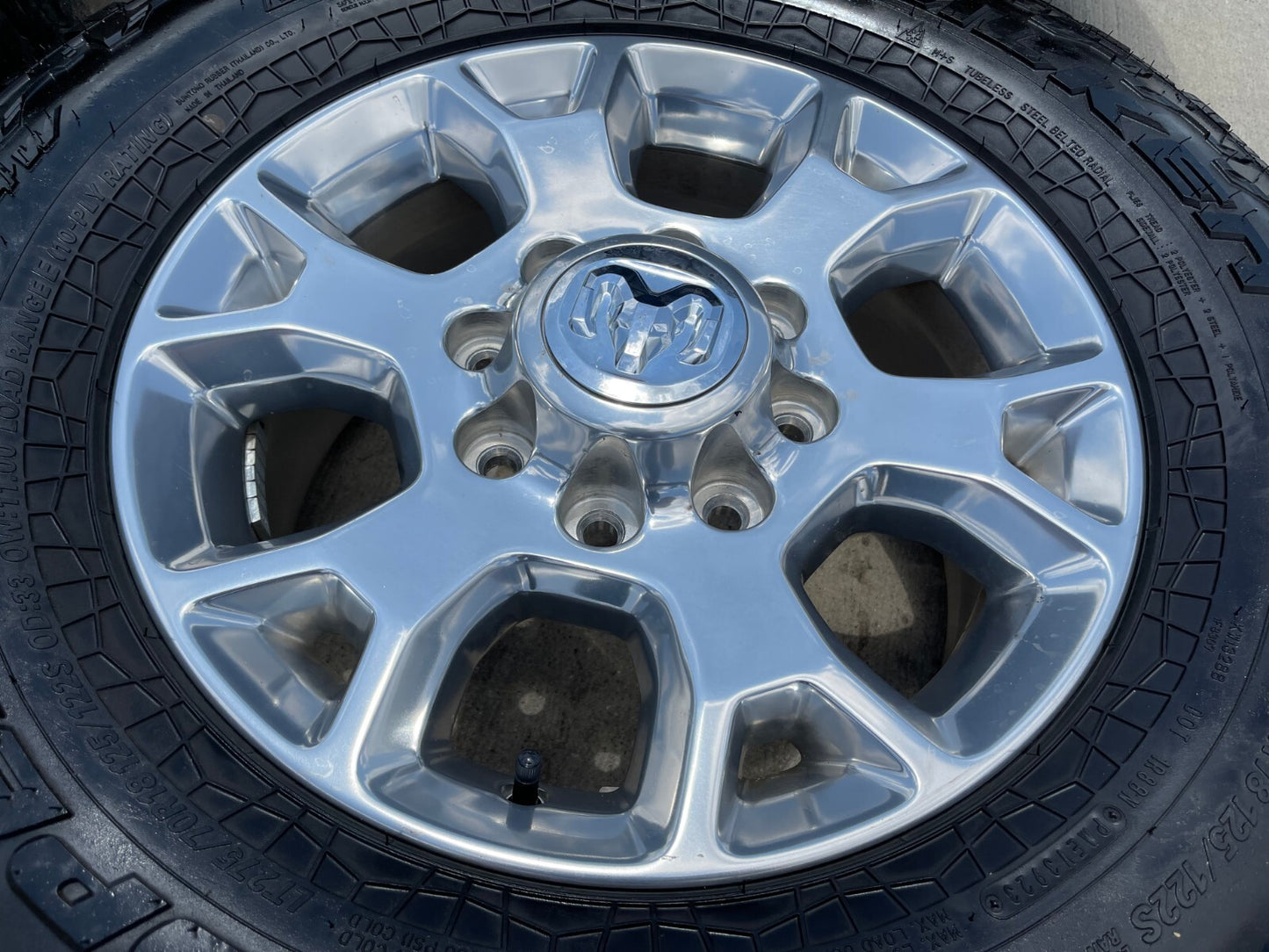 18" Ram 2500 3500 Laramie Power Wagon OEM wheels rims 2693 tires FALKEN A/T4