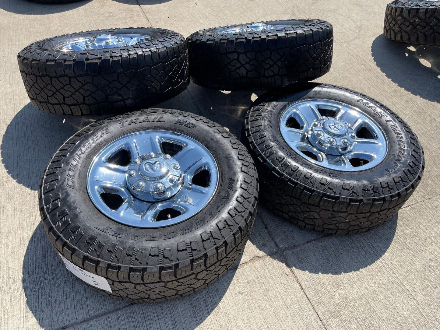 18" Dodge Ram 2500 3500 STEEL chrome OEM 2473 wheels rims tires MASTERCRAFT