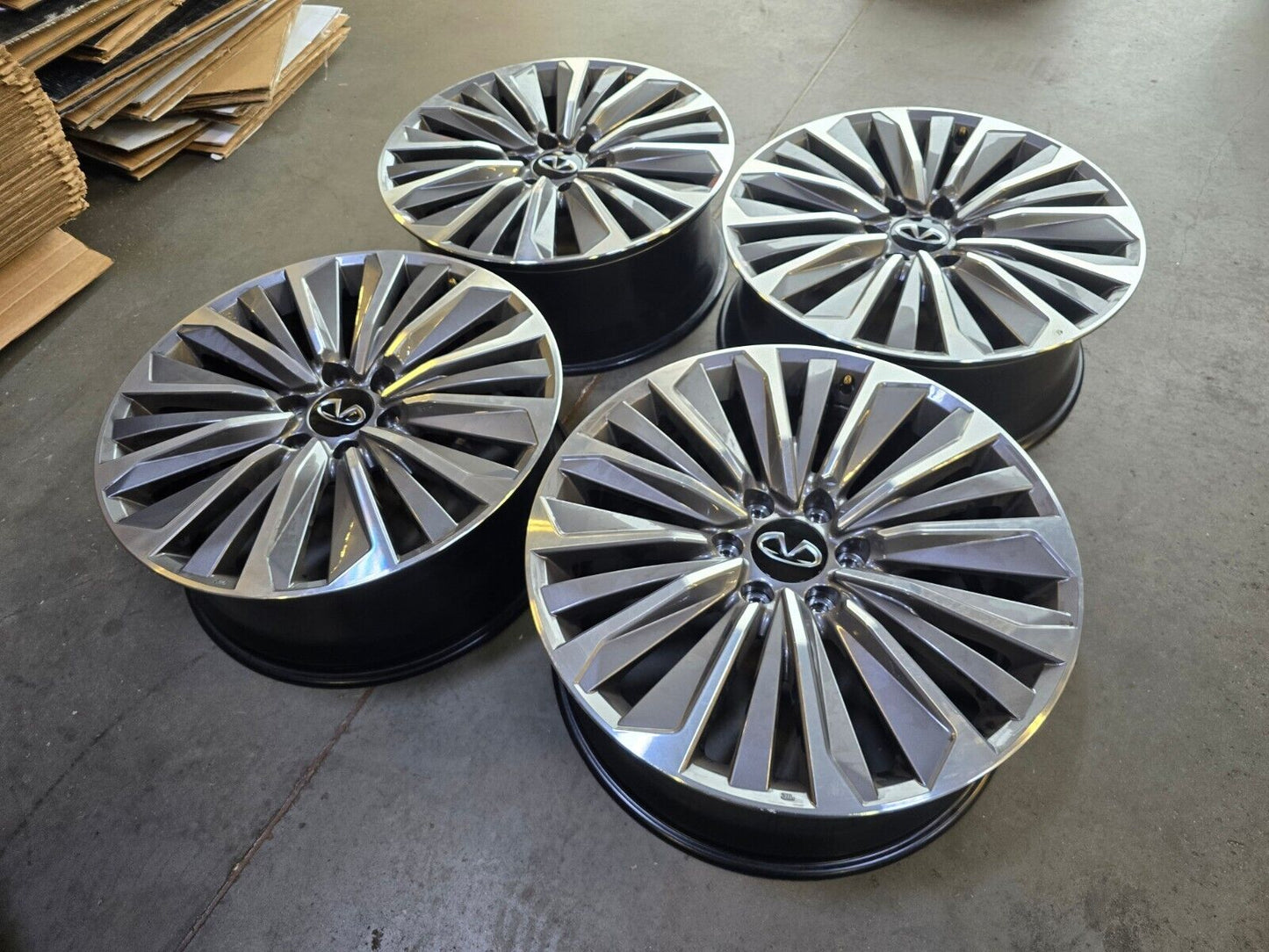 22" Infiniti QX80 QX56 Nissan Titan Armada OEM wheels rims 2024 2025 NEW