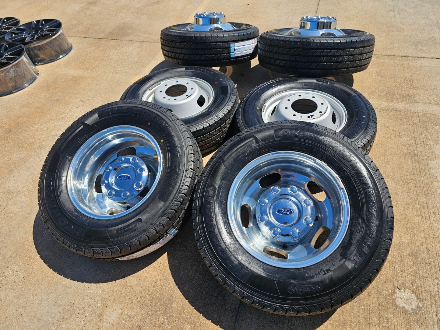 17" Ford F-350 Dually OEM rims wheels 3618 3619 99016 tires IRONMAN NEW