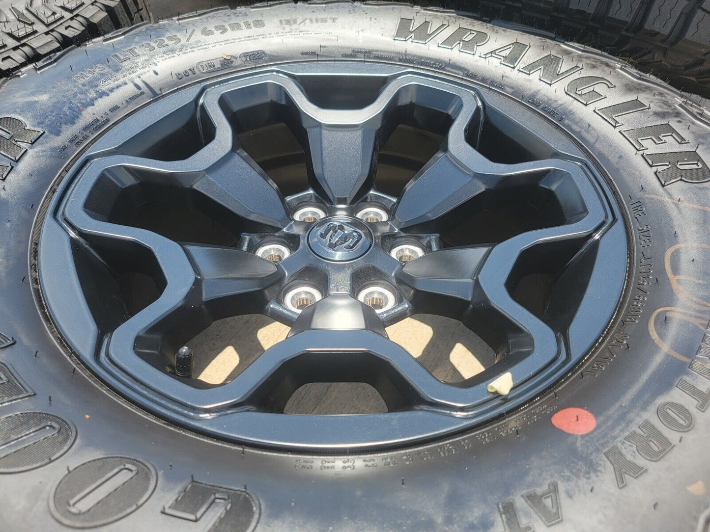 18" Dodge Ram 1500 TRX Black OEM 66002 wheels rims 33" tires 2022 2023 2024 NEW