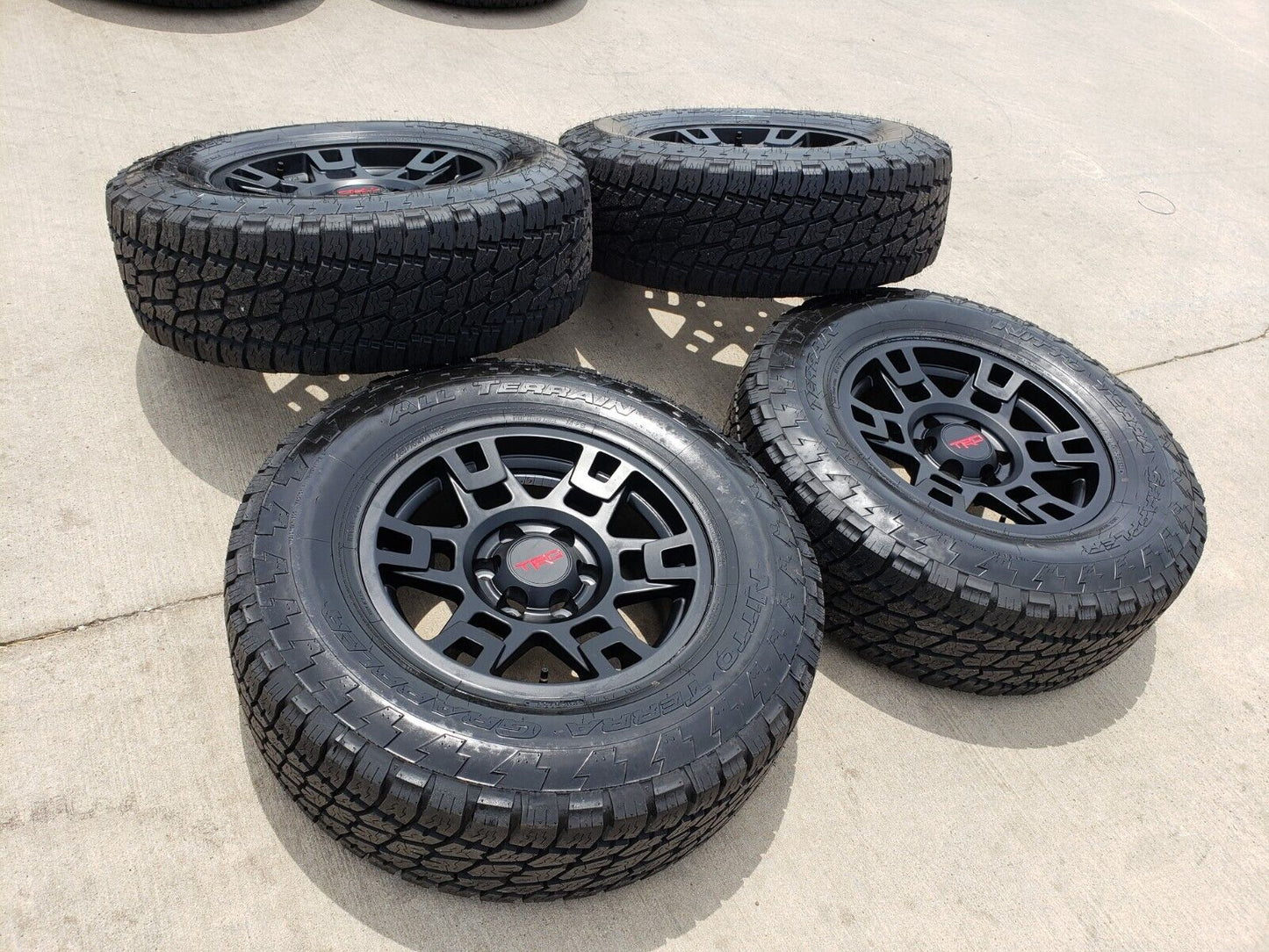 17" Toyota Tacoma 4Runner OEM wheels rims black 75167 TRD FJ NITTO NEW