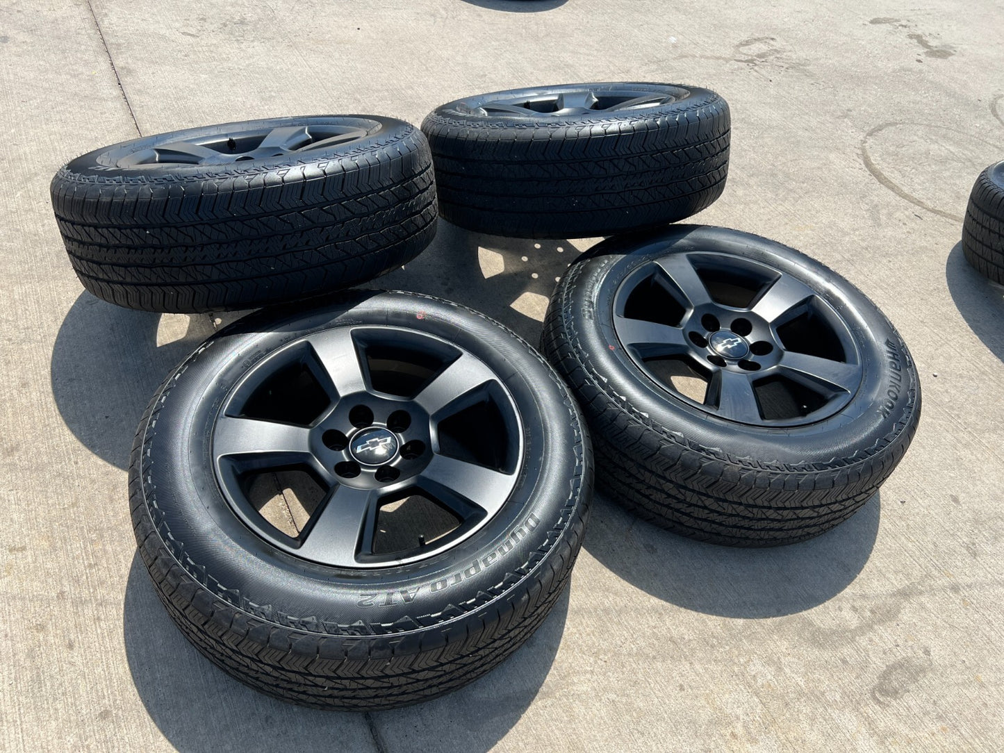 20" Chevy Tahoe Black Z71 OEM 5652 5806 wheels rims tires NEW