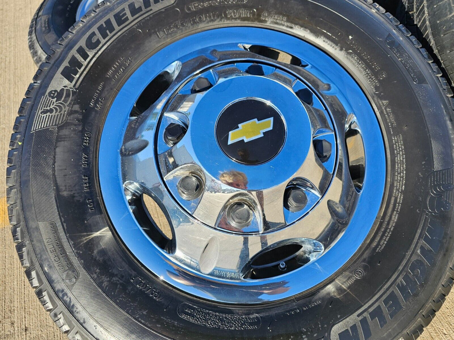 17" Chevy Silverado GMC Sierra 3500 Dually simulator rims wheels OEM 8094 tires