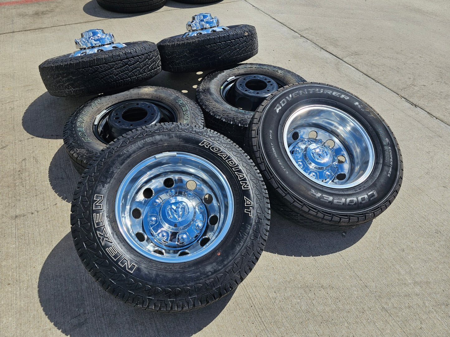 17" Dodge Ram 3500 Dually Laramie 8x200 wheels rims 2701 2702 OEM 2023 2024 2025
