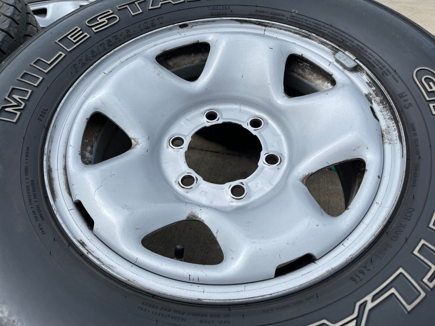 16" Toyota Tacoma OEM steel wheels rims 75192 tires 2019 2020 2021 2022 2023