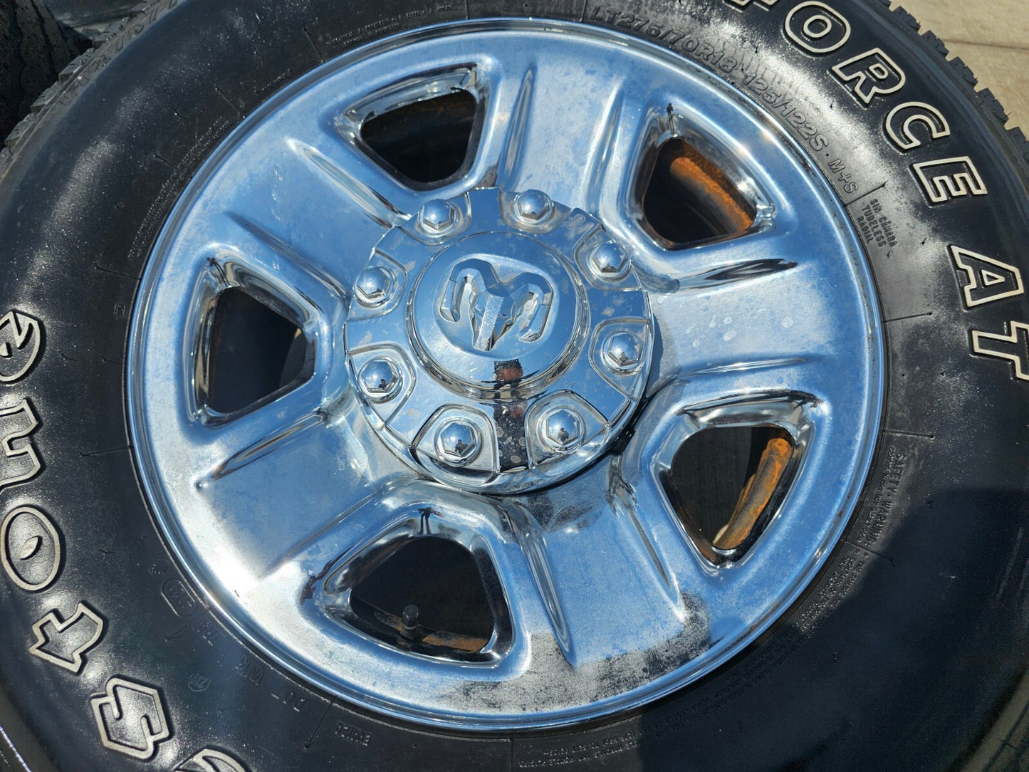 18" Dodge Ram 2500 3500 STEEL chrome OEM 2473 wheels rims tires