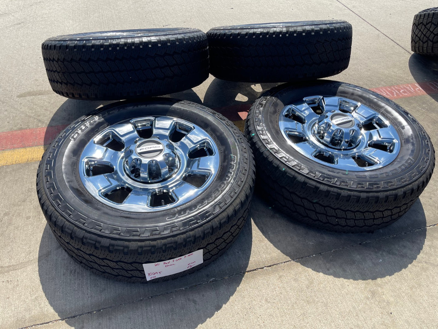 20" Ford F-250 F-350 OEM chrome Lariat wheels rims 10295 25085 10552 2024 2025
