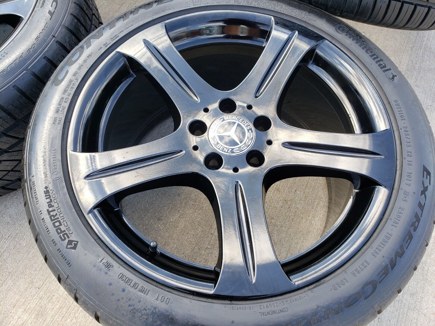 18" Mercedes CLS 550 C E S Class OEM 65371 65372 wheels rims tires