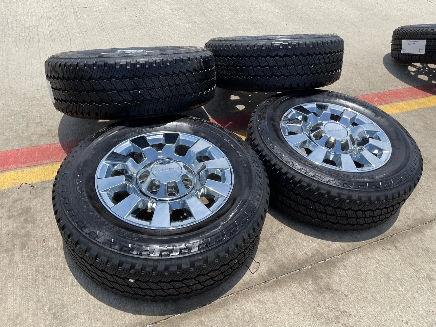 20" GMC Sierra 2500 3500 DENALI OEM 5704 wheels rims tires BRIDGESTONE