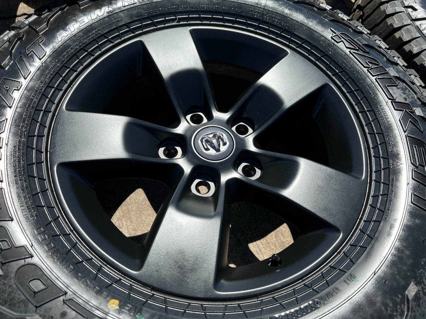17" Dodge Ram 1500 OEM REBEL wheels rims A/T3 tires 2448 5x139 5x5.5 NEW