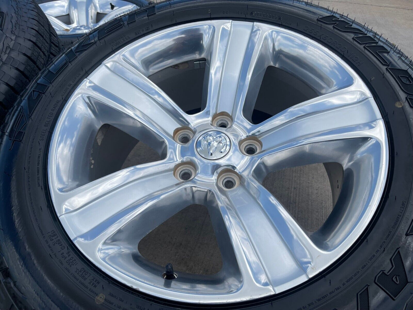 20" Dodge Ram 1500 OEM wheels rims 5x5.5 2453 tires 2018 2019 2020 2021