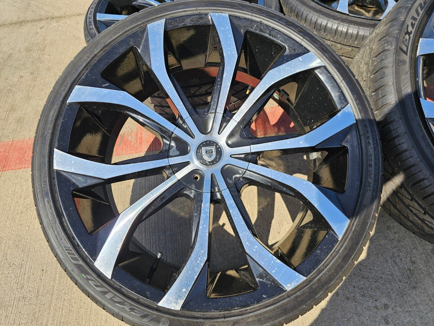 24x10 24" Lexani CVX-4 Dodge Ram 1500 wheels rims tires 5x139 5x5.5