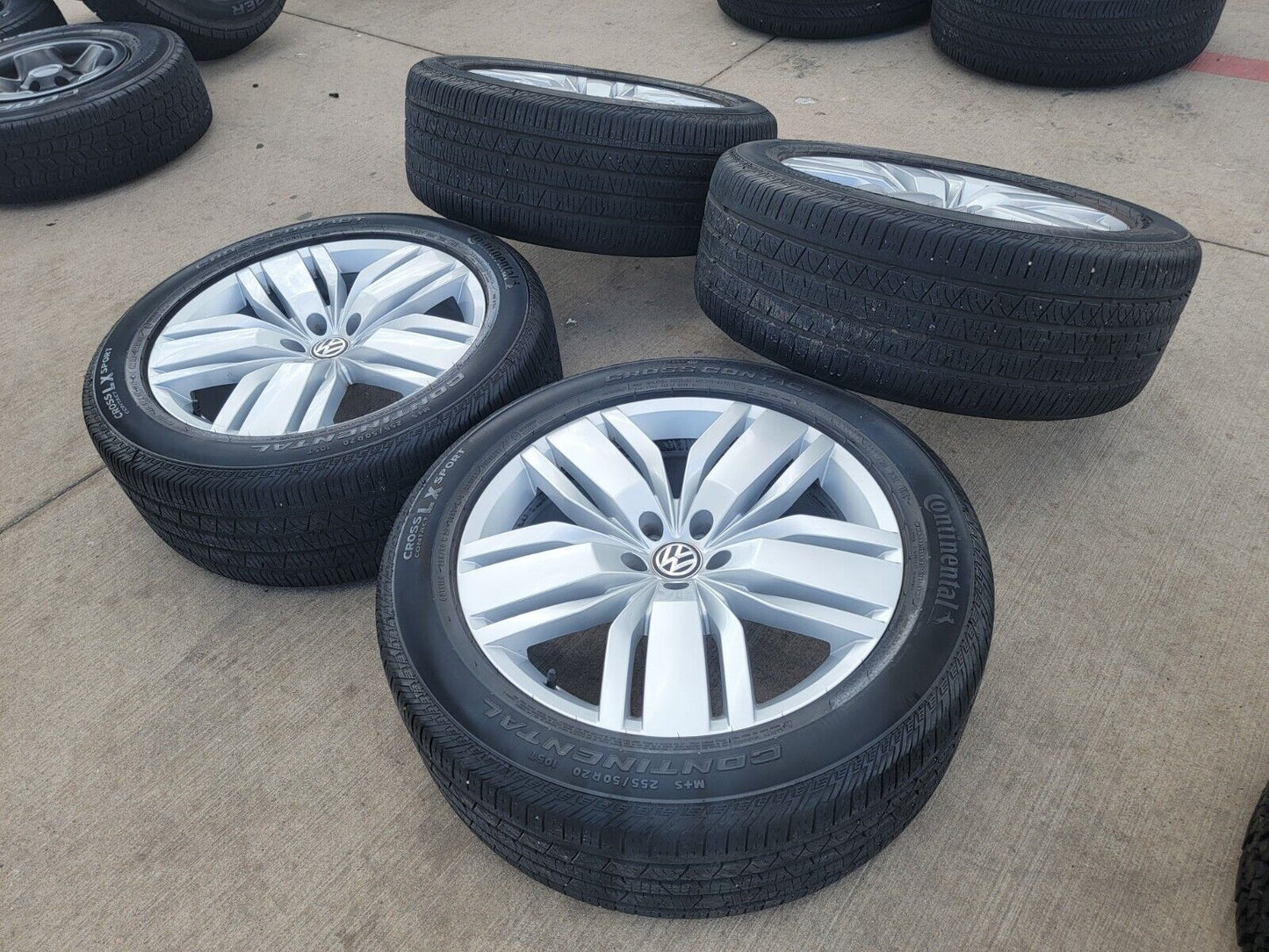 20" VW Atlas OEM wheels rims tires gray 70029 Audi Q7 Q8 2020 2021 2022 2023