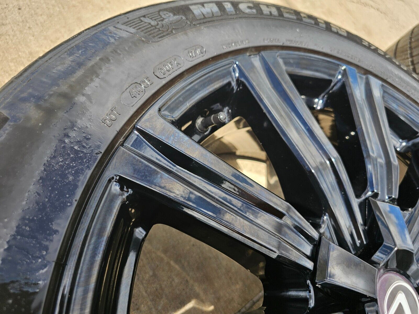 21" Lexus LX570 Toyota Land Cruiser OEM 74341 black wheels rims tires