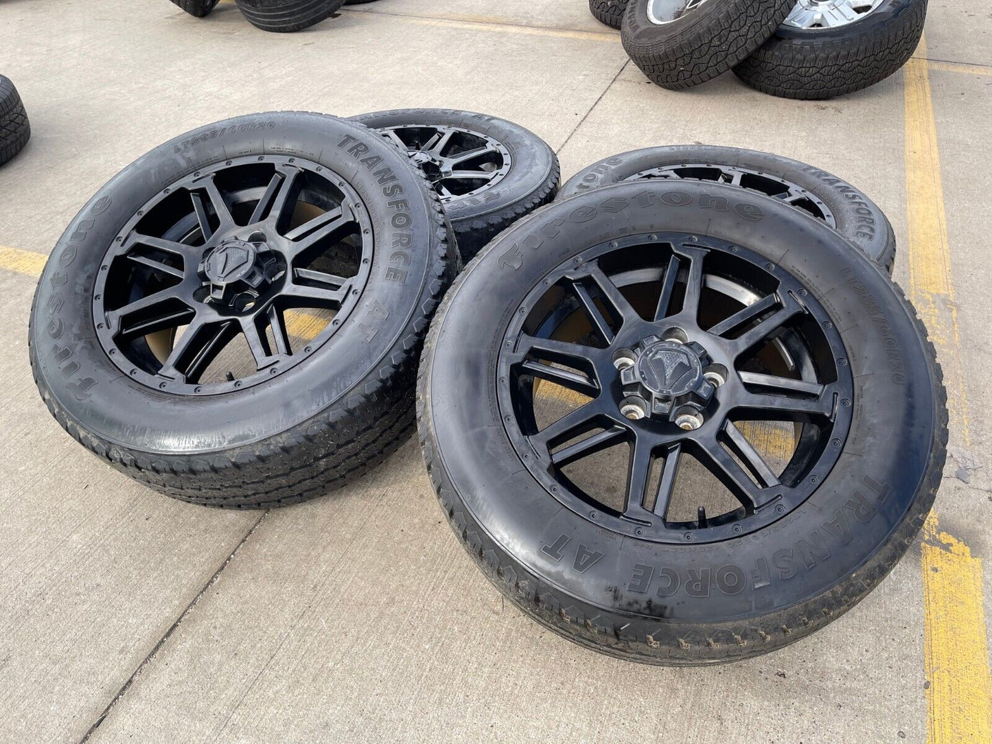 20" Toyota Tundra TSS TRD T Force OEM black wheels rims 5x150 tires