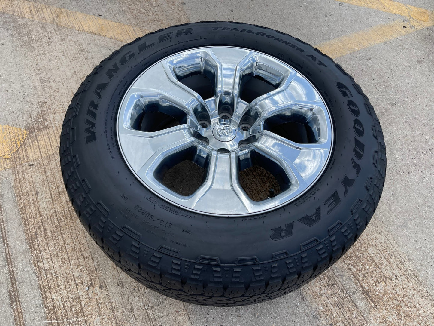 20" Dodge Ram 1500 OEM Laramie CHROME 2679 wheel rim tire 2022 2023 2024 2025