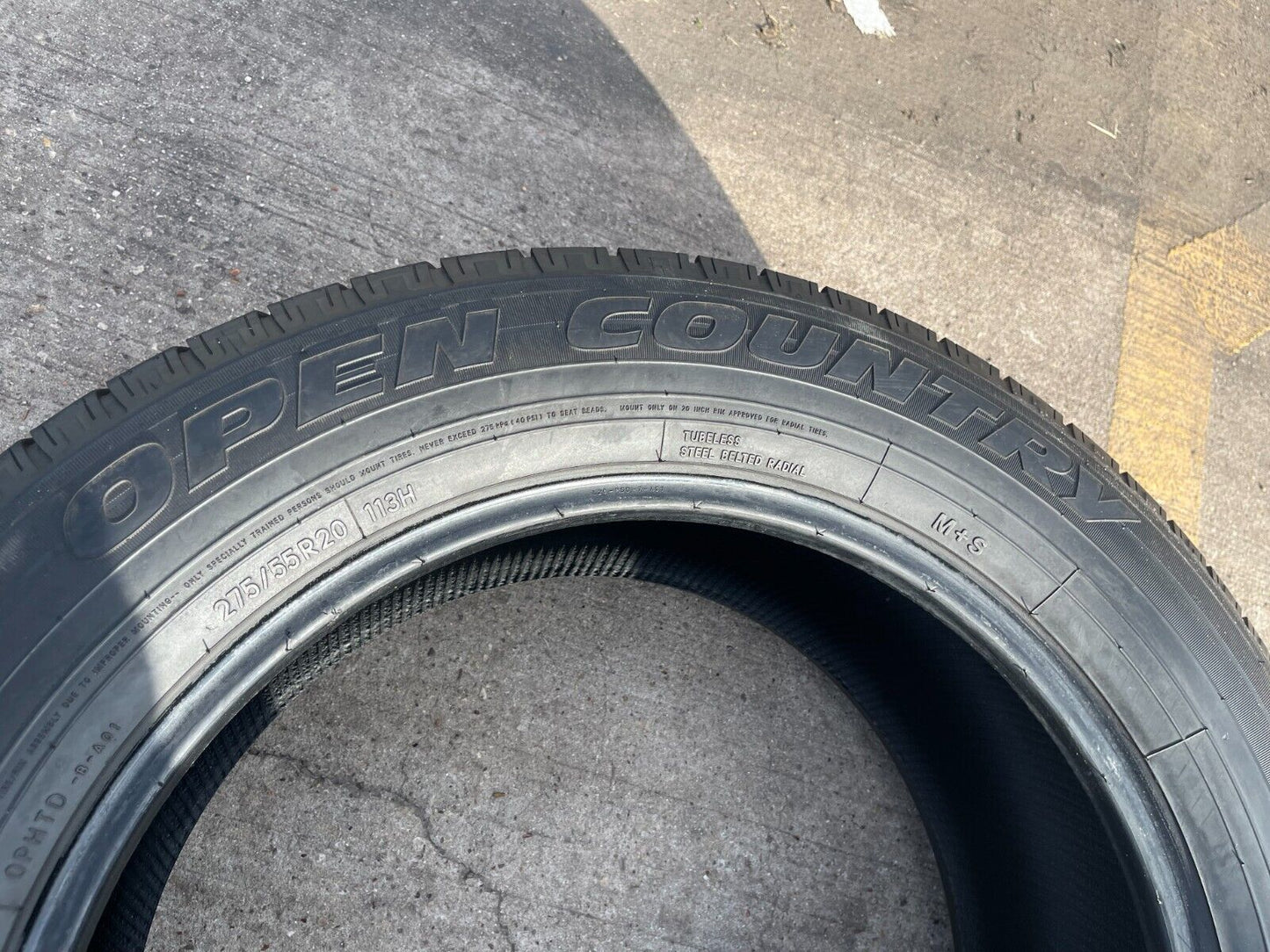 (1) 275/55/20 Toyo Open Country H/TD 275/55r20 113H tire