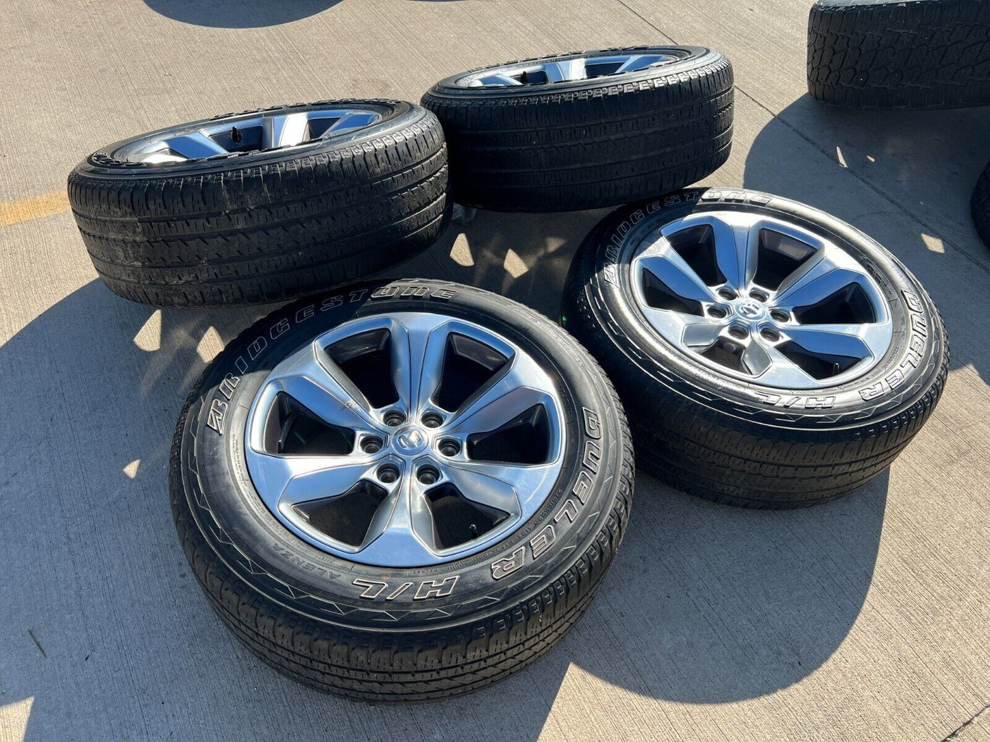 20" Dodge Ram 1500 OEM Laramie wheels rims 2681 tires 2021 2022 2023 2024