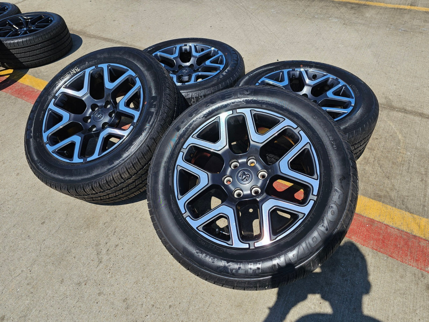 20" Dodge Ram 1500 OEM Laramie wheels rims 68583860AA tires 2024 2025 2026 NEW