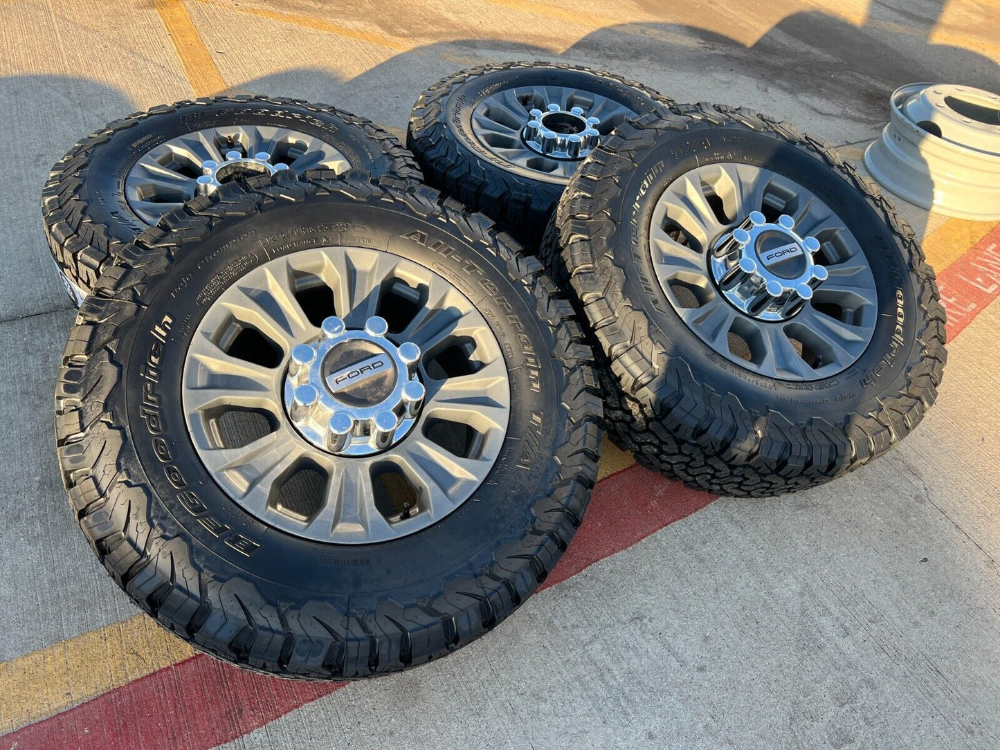 18" Ford F-250 F-350 OEM TREMOR gray rims wheels 10097 tires 2024 2025 NEW BFG
