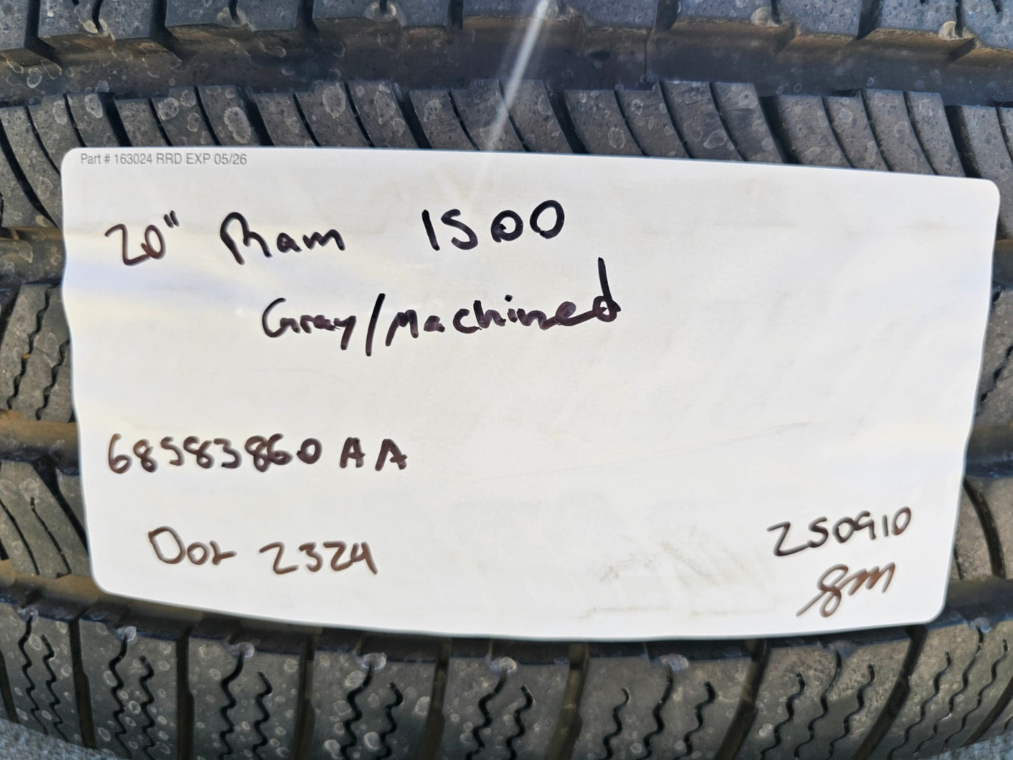 20" Dodge Ram 1500 OEM Laramie wheels rims 68583860AA tires 2024 2025 2026 NEW