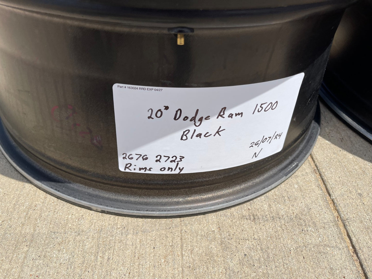 20" Dodge Ram 1500 OEM LIMITED Black 2676 2723 wheels rims 2023 2024 2025 SET