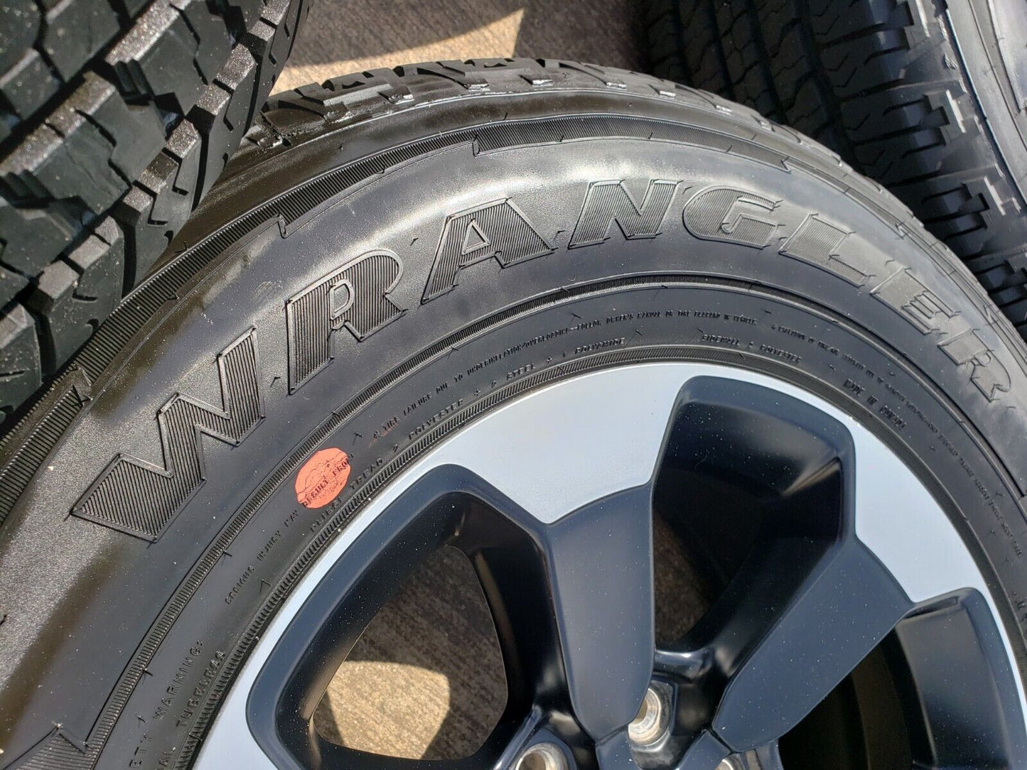 18" Dodge Ram 1500 Rebel Black OEM wheels rims 2671 tires NEW