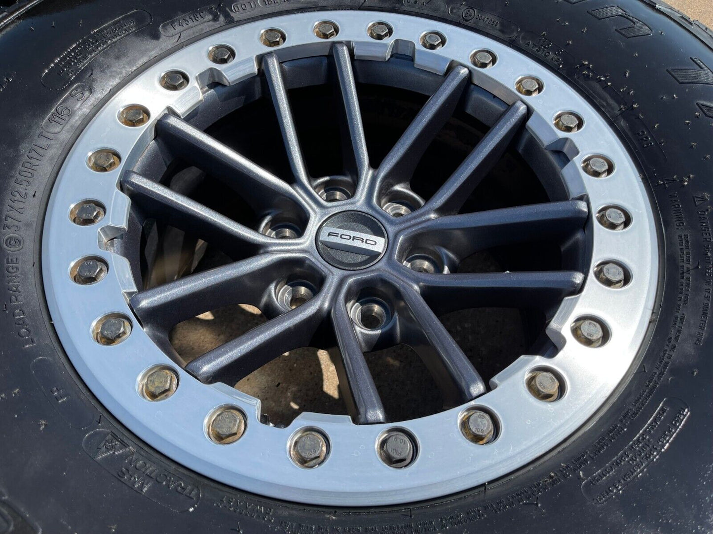 (5) 17" Ford F-150 Raptor OEM rims wheels TRUE BEADLOCK 96450 Expedition BFG 37"