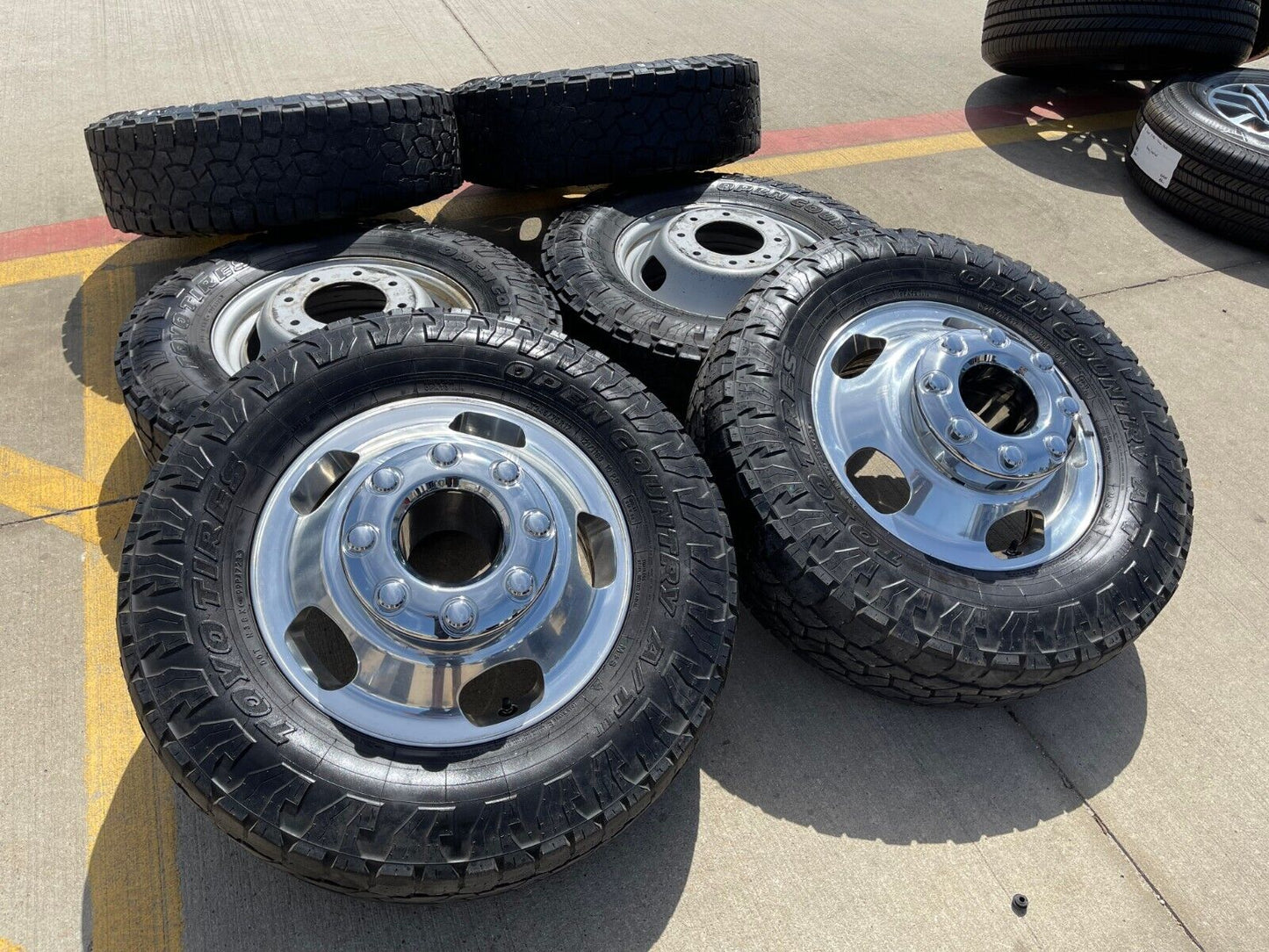 17" Ford F-350 Dually OEM 14077 14078 rims wheels 2023 2024 2025 TOYO
