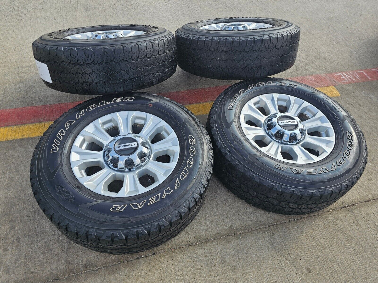 18" Ford F-250 F-350 OEM Lariat 10097 rims wheels 2021 2022 2023 2024 2025