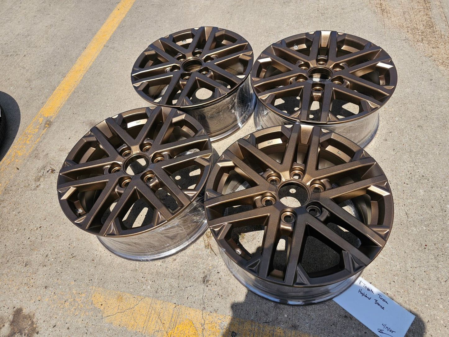 18" Toyota Tundra TRD OEM wheels rims 75281 Sequoia LX600 2024 2025 NEW