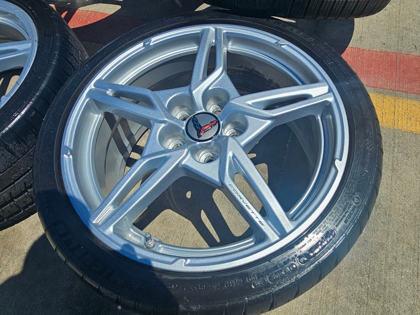 19" + 20" Chevy Corvette C8 OEM wheels rims 14007 14008 tires 2022 2023 2024 NEW