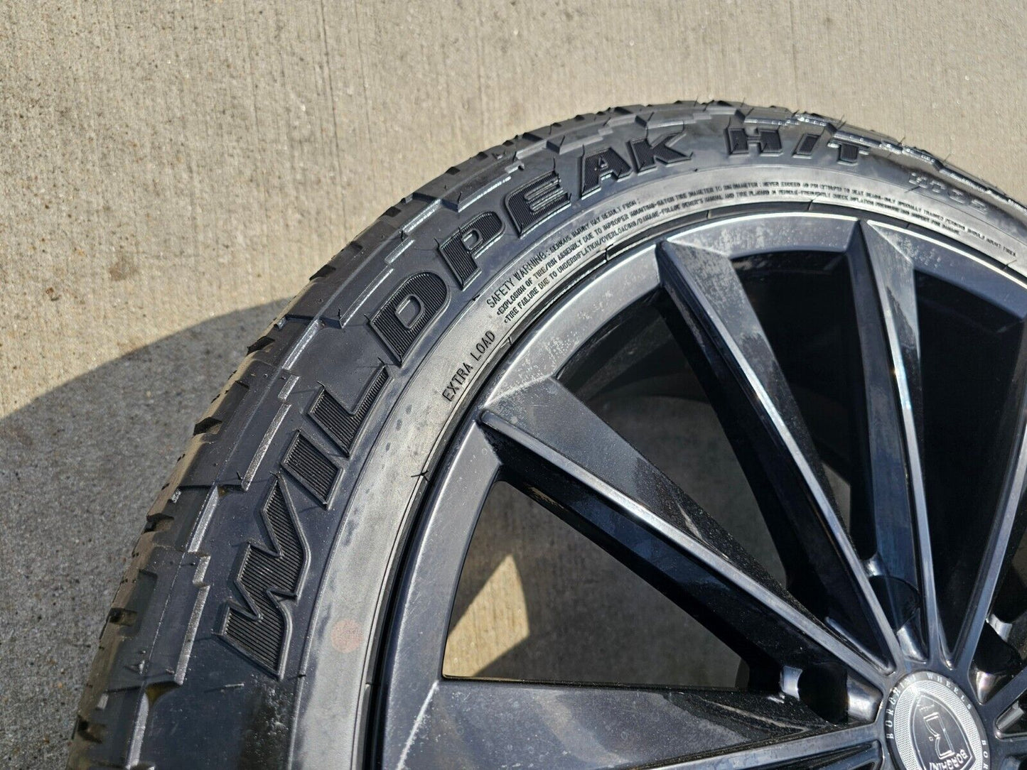 22x9.5 BORGHINI WHEEL B99-M Chevy Silverado RAM 1500 wheels rims 6x139 6x5.5