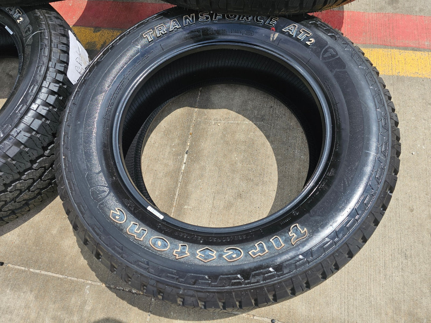 (4) 285/60/20 Firestone Transforce A/T2 tires LT 10 Ply load range E M+S NEW