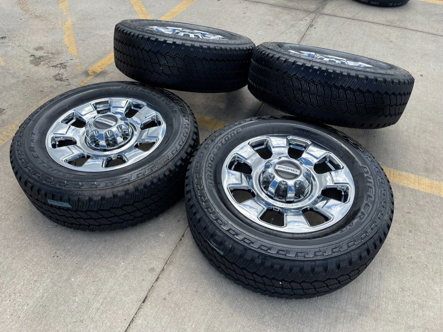 20" Ford F-250 F-350 OEM chrome Lariat wheels rims 10295 tires 2023 2024