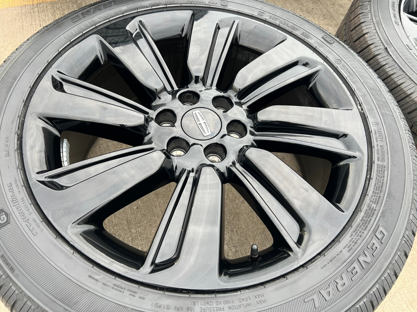 22" Lincoln Navigator OEM rims wheels Black Label 95384 10496 NEW