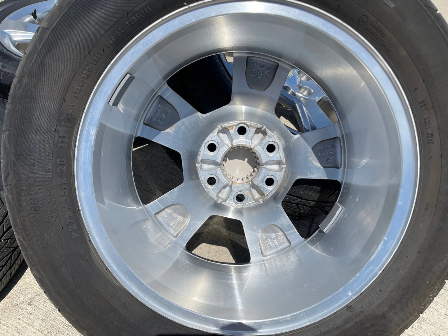 20" Chevy Silverado Tahoe Suburban OEM 5652 wheels rims tires CONTINENTAL